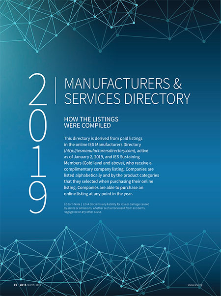 2019 Manufacturer Directory