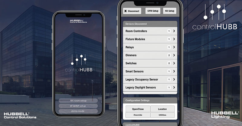 Hubbell Control Solutions introduces the controlHUBB Mobile App.