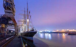 Custom-designed lighting solutions from ERCO for a seafaring legend: lighting of the “Peking” four-masted barque