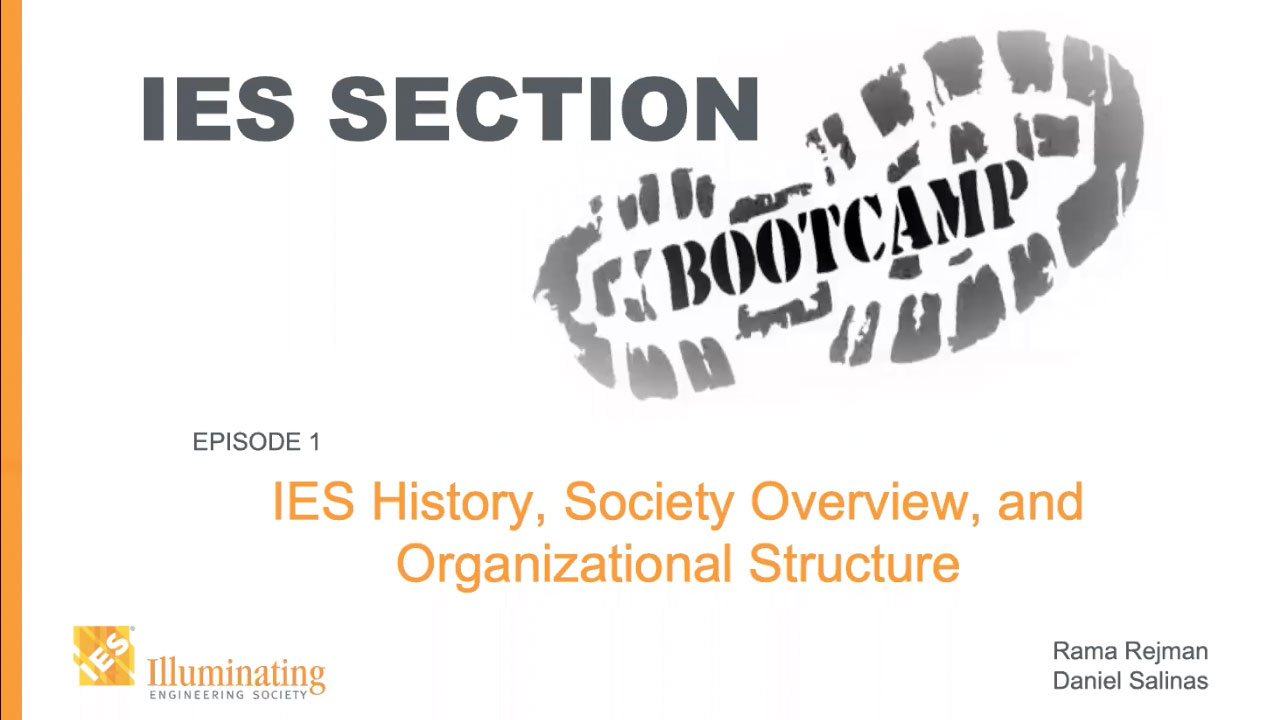 IES Section Boot Camp: Episode 1