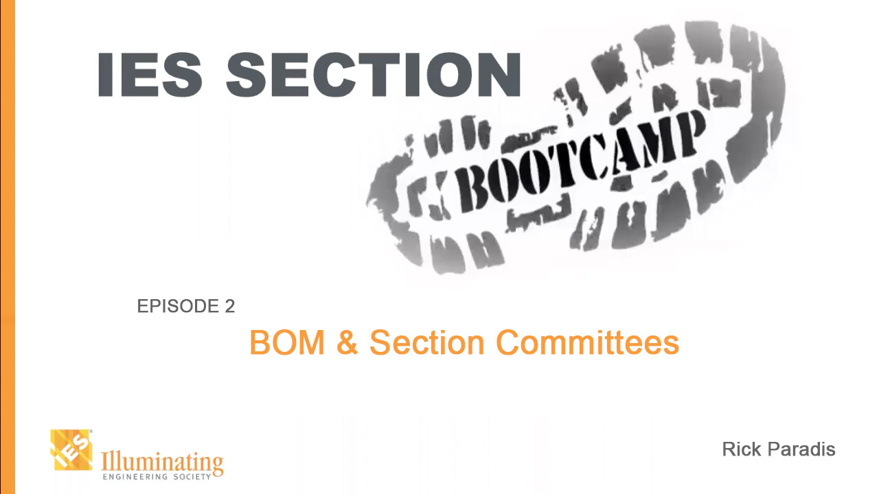 IES Section Boot Camp: Episode 2