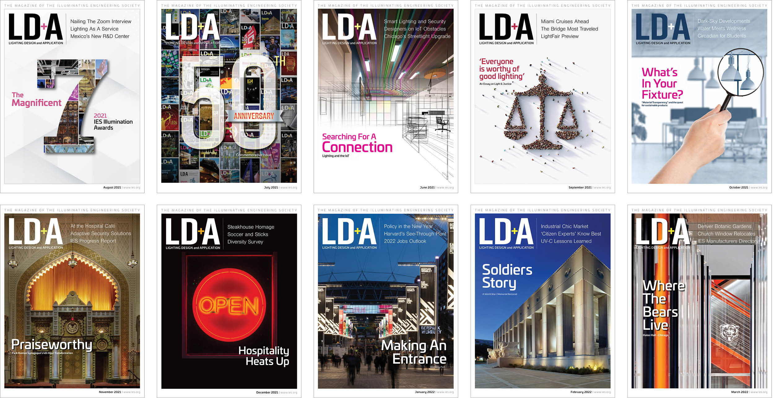 LD+A Magazine Covers