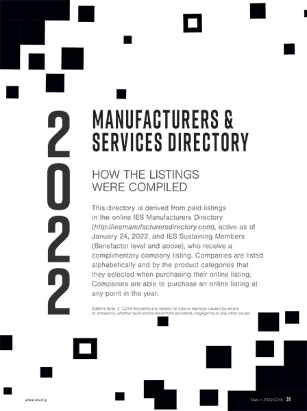 2022 Manufacturer Directory