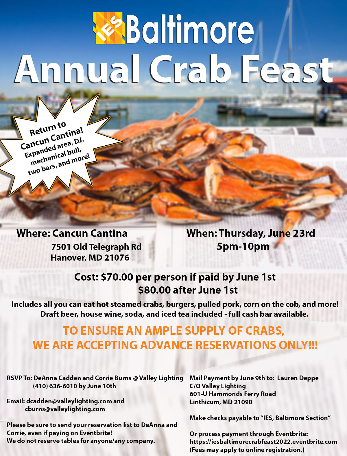 2022 IES Baltimore Annual Crab Fest