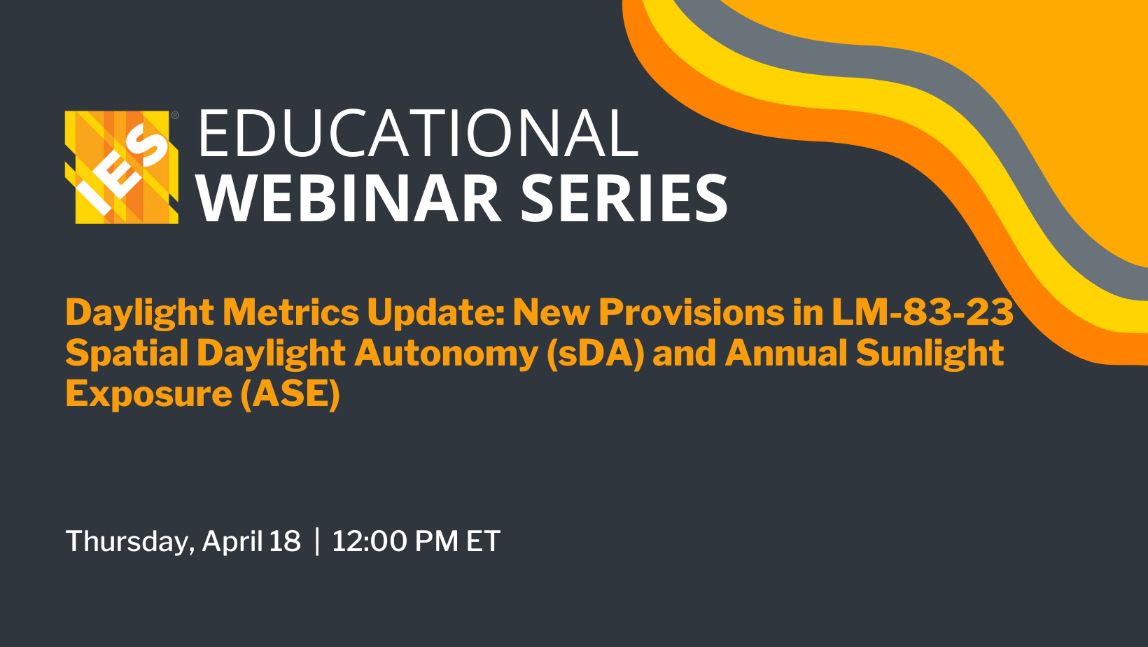 Next IES Webinar