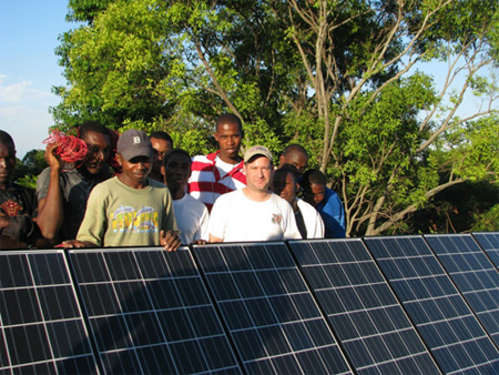 Chad Grosha leads Parsons team in Haiti.